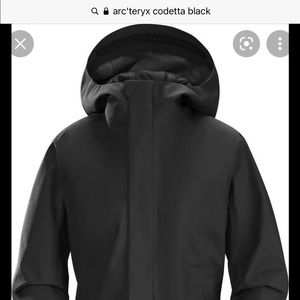 Arc’teryx Codetta women rain jacket black small